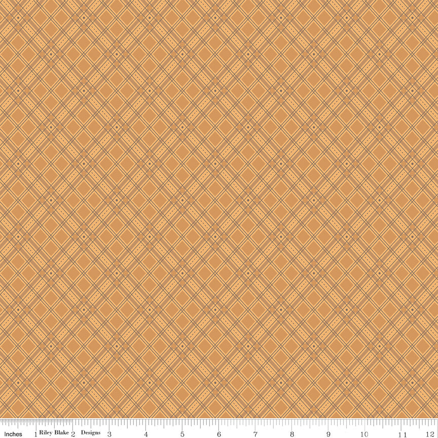 Autumn Marigold Plaid Yardage by Lori Holt of Bee in My Bonnet SKU# C14651-MARIGOLD