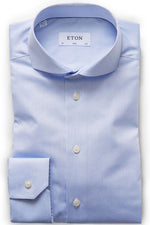 Eton Extreme Cut Away Shirt in Sky Blue