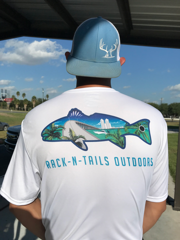 Rack-N-Tails American Flag Redfish Dri-Fit