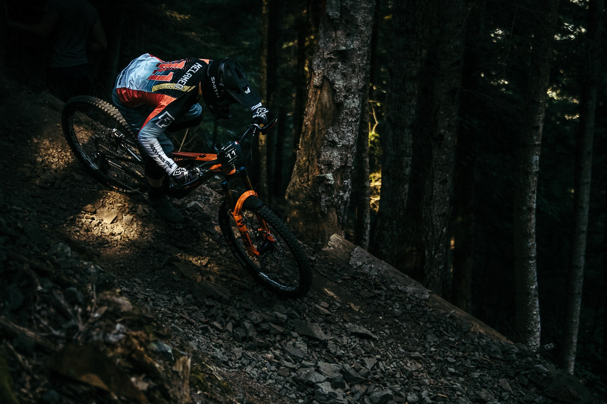 Jesse Melamed rides his Altitude in the 5th Round of the 2021 EWS season