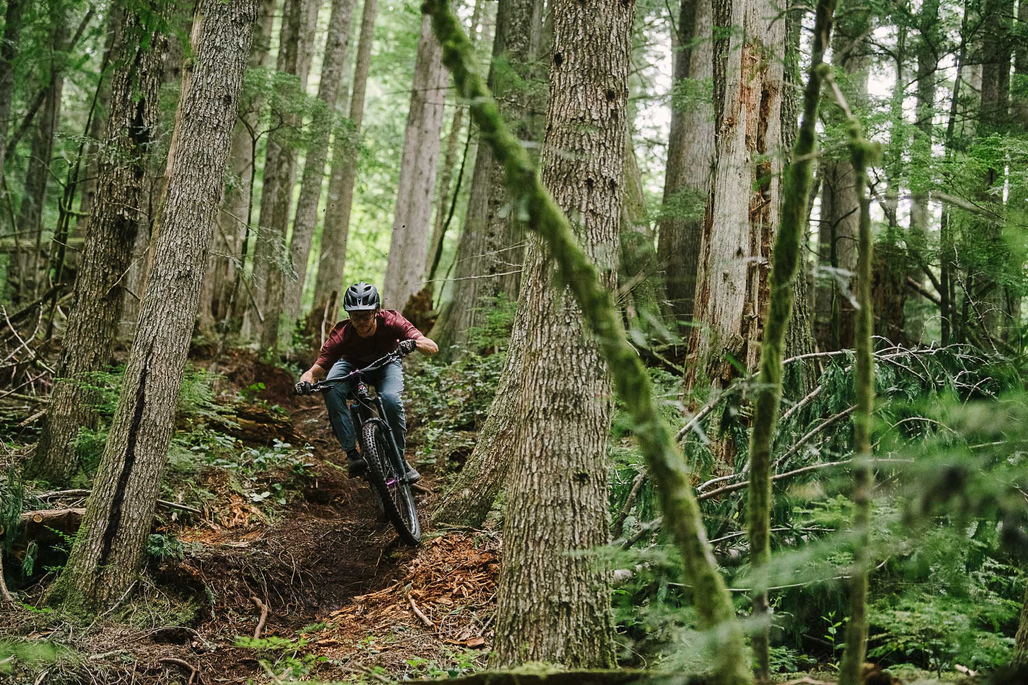Branham Snyder rides his Altitude in Bellingham, Washington.