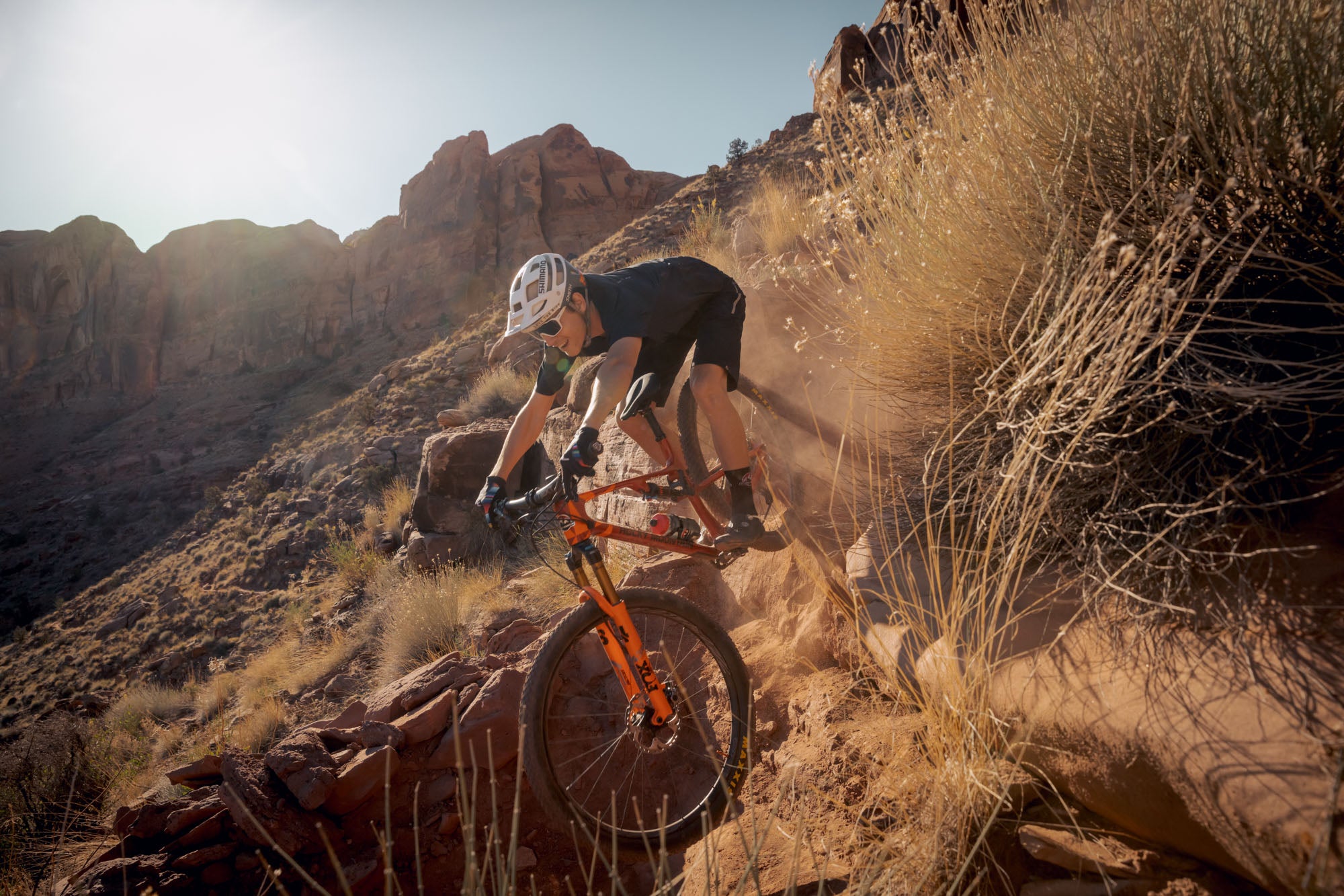 Brayden Lange rides the Element in Moab, Utah.