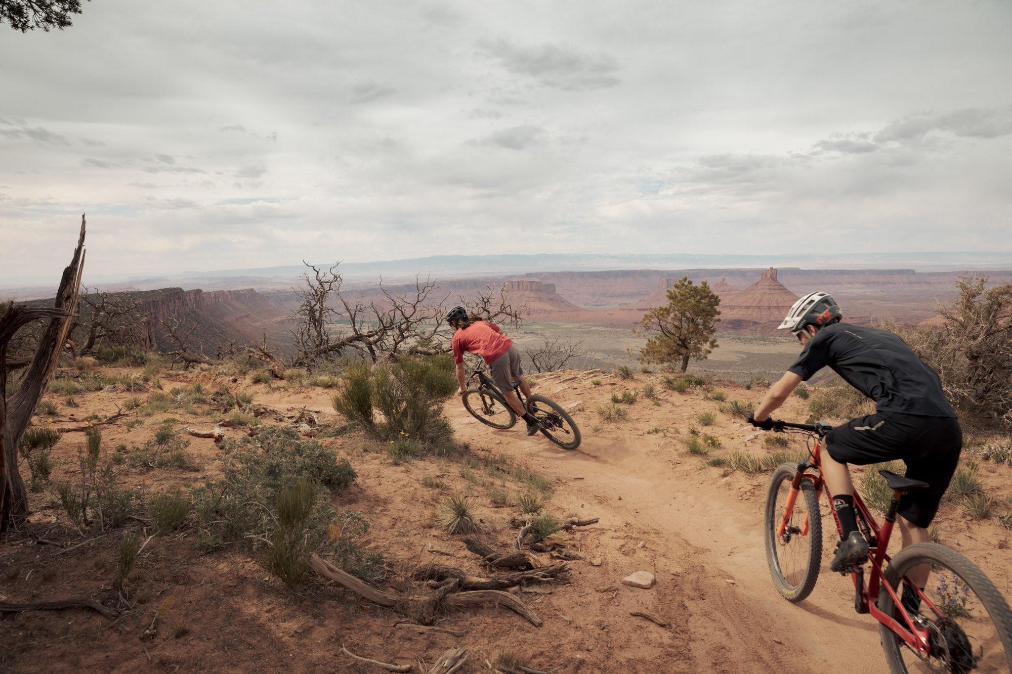 Sam Schultz and Brayden Lange ride the Element in Moab, Utah.