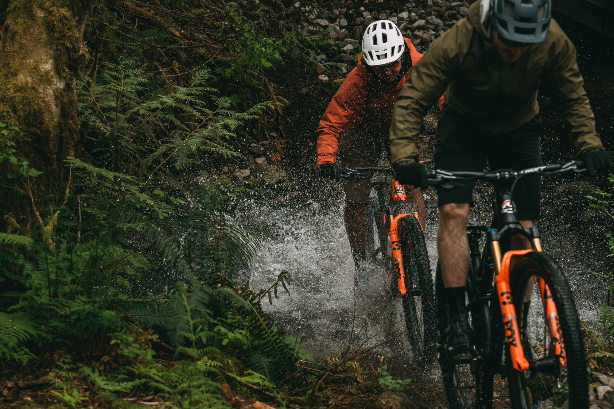 Jesse Melamed and Felix Burke ride the Element in Squamish, BC.