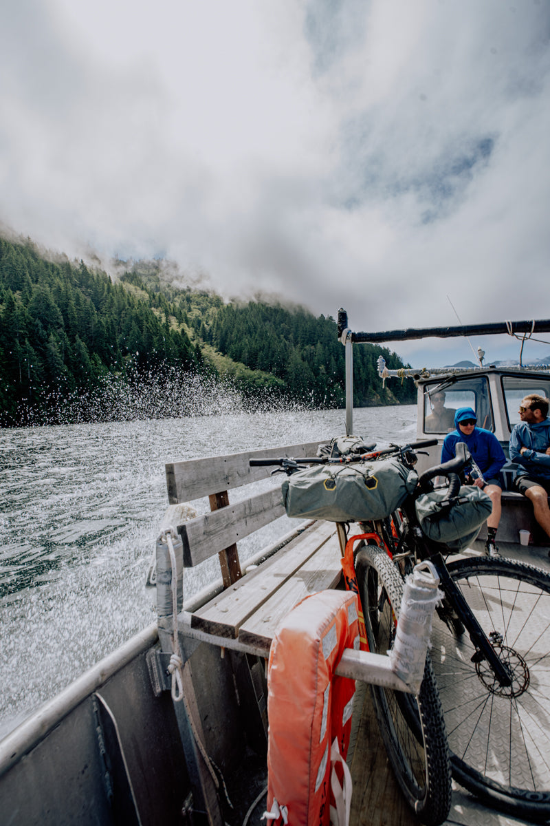 Greg Day and Colin Vankervel ride the water taxi