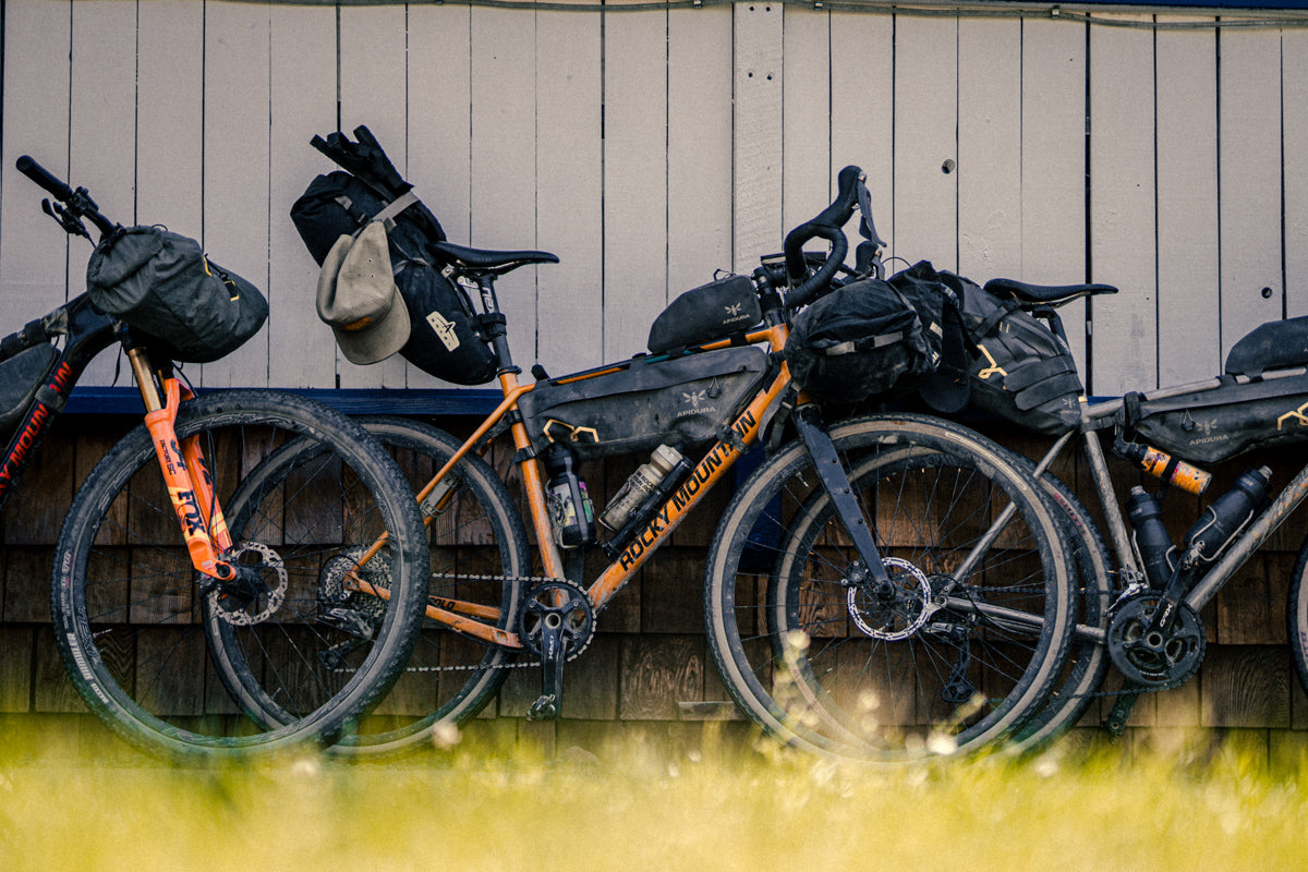 A Rocky Mountain Solo loaded with bikepacking bags