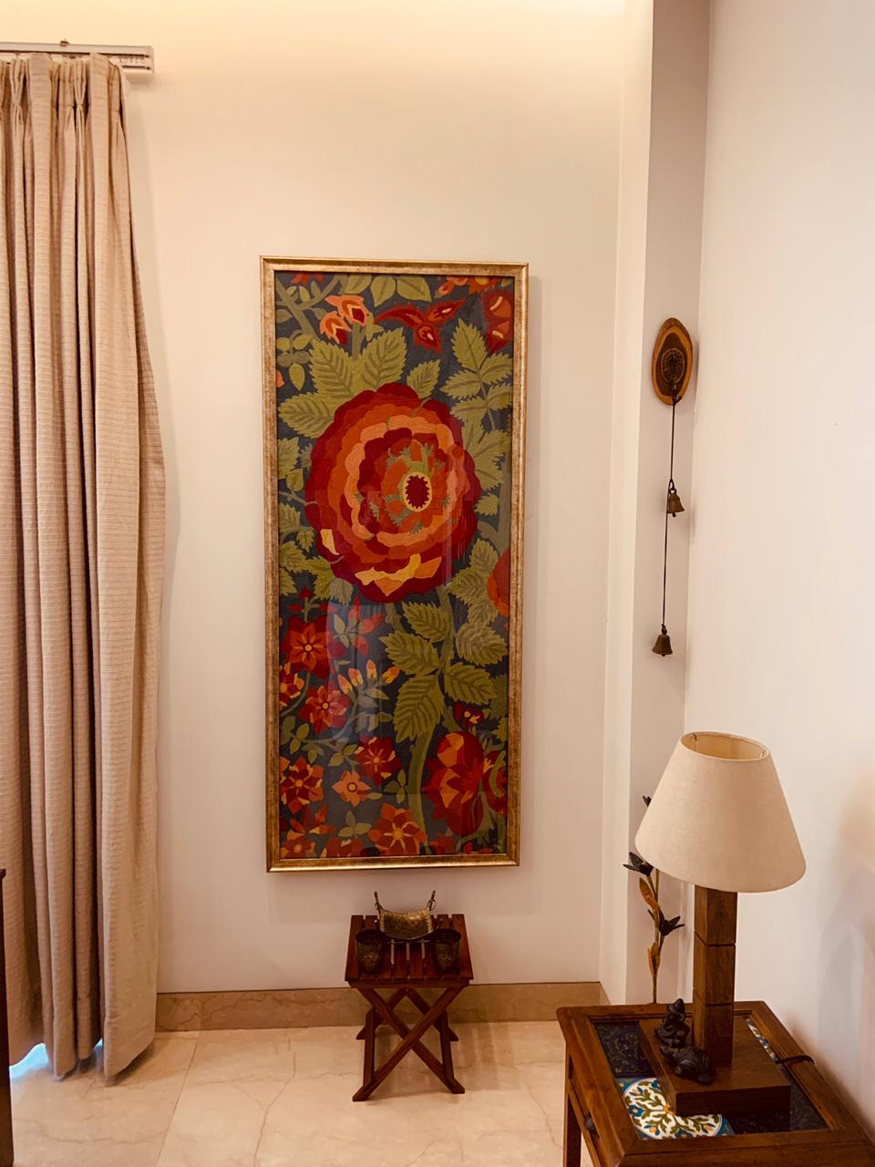 Rugs as artwork on the wall