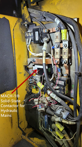 Forklift Hydraulic Mains with Mach1 solid-state-contactor