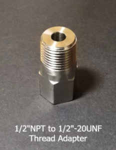 Melt Pressure Threaded Adapters Converts To 1 2 unf Nominalcontrols