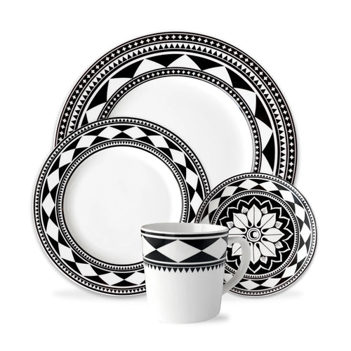 Caskata Marrakech Place Setting 4 Piece Black PLCE-170