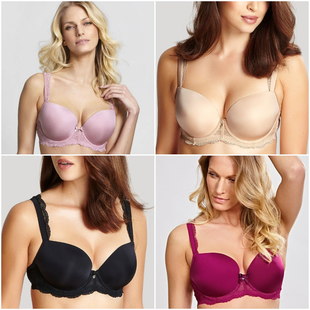 Angelina Wired and Padded Push-up Bras w/Clear Wings and Straps 32 B and  36C - ETP Fashion