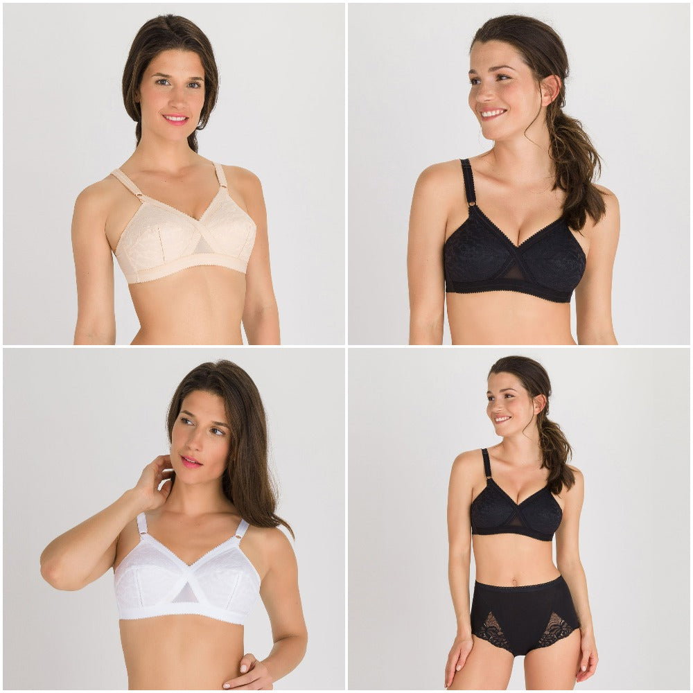 Playtex Love My Curves Thin Foam with Lace Underwire Bra (US4514) 40G/White/Nude  at  Women's Clothing store