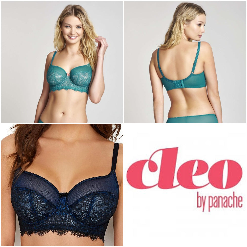 Cleo by Panache Atlanta Non Padded Plunge Underwire Bra (10006)- Graphite