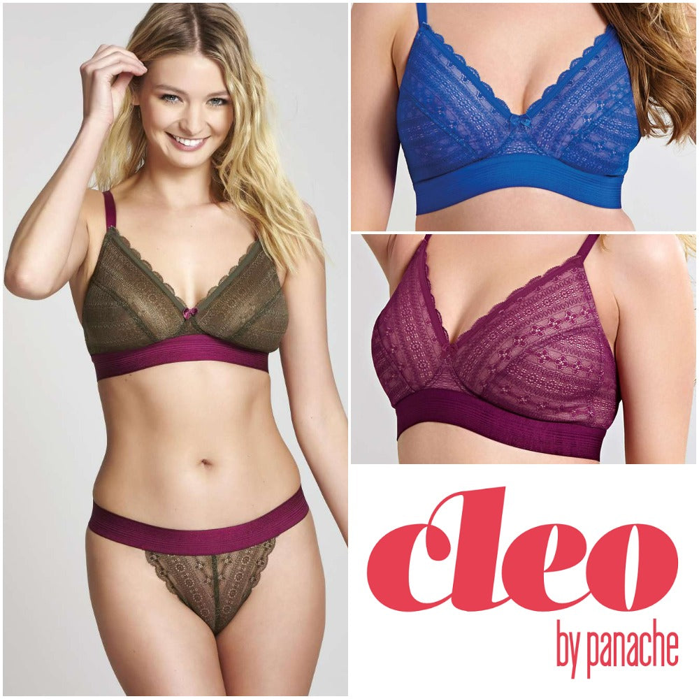 Cleo by Panache Atlanta Non Padded Plunge Underwire Bra (10006)- Graphite