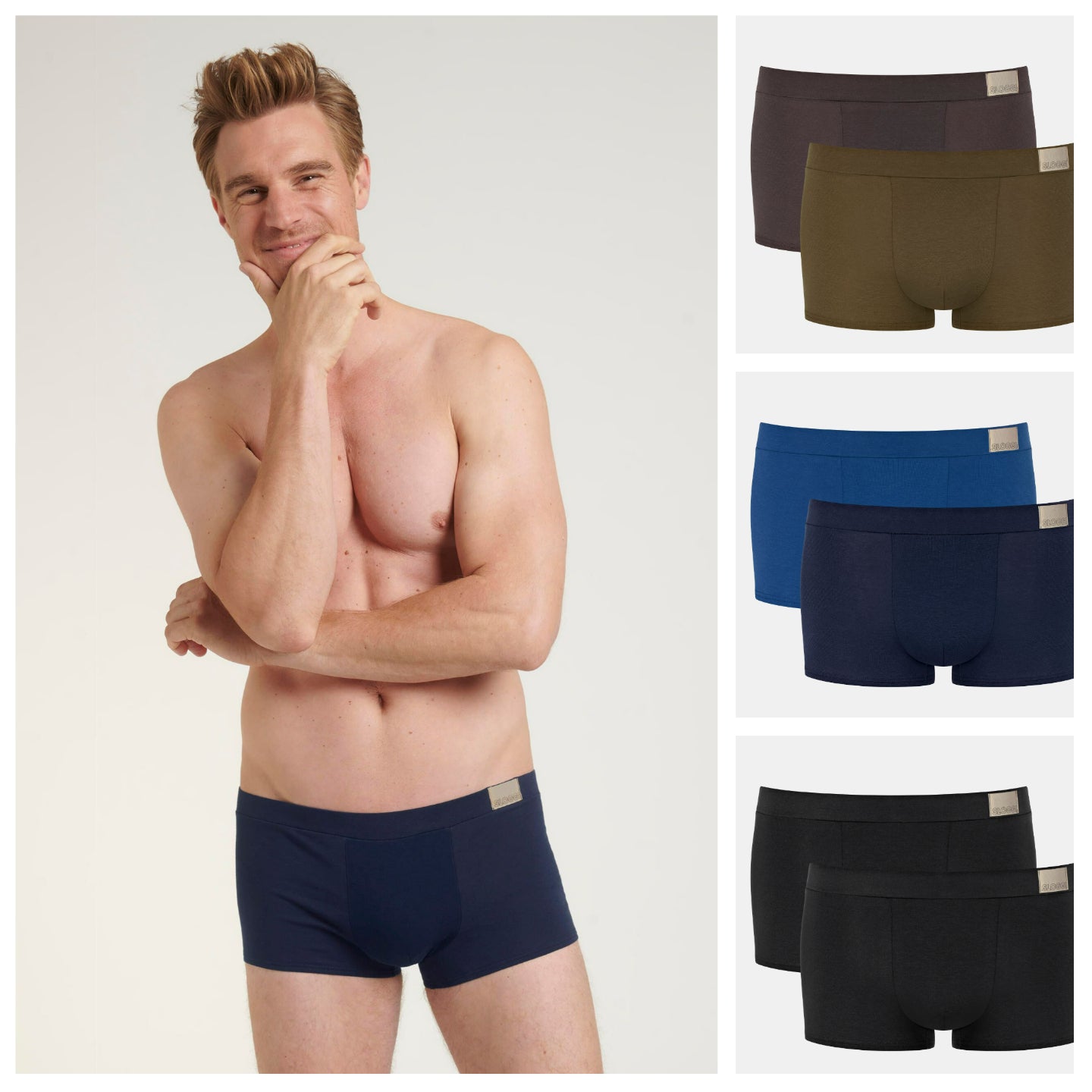 WEEKEND OFFENDER Lads Mens Boxers Hipster Trunks Shorty Grey NEW +