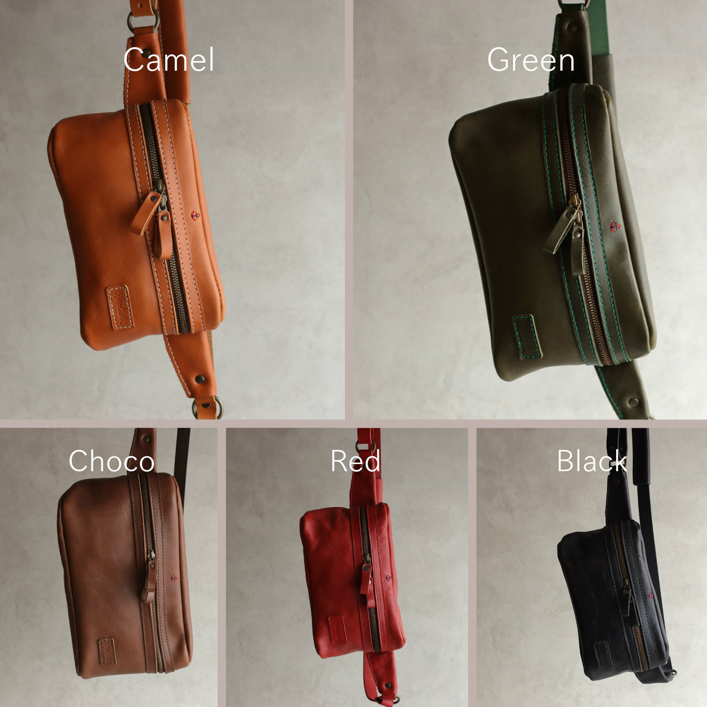 Personalized Sling Bag Men Green Crossbody Bag Gifts for 