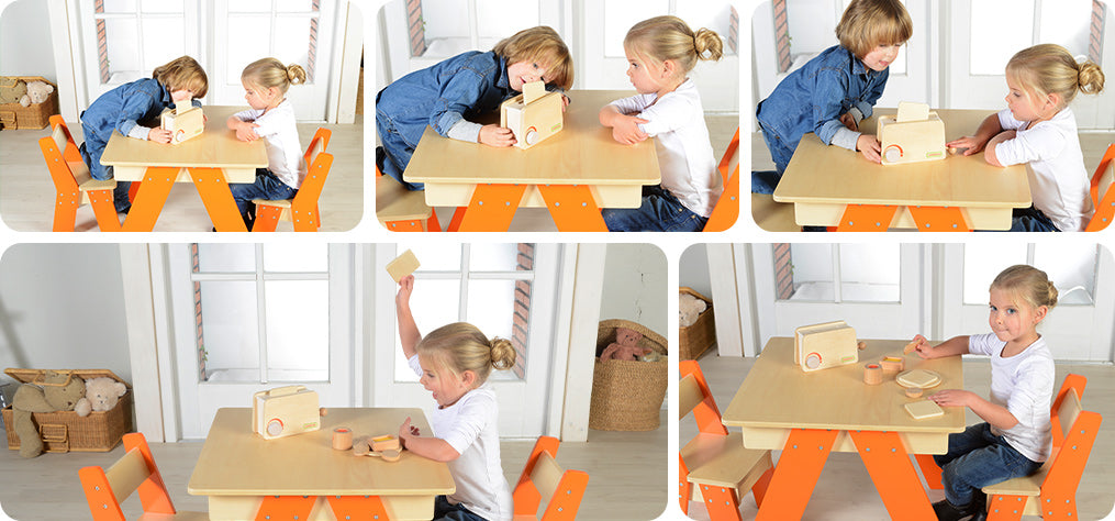 A great role playing toy promotes interaction, social skills and fine motor skills