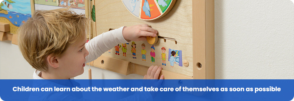 Children can learn about the weather and take care of themselves as soon as possible