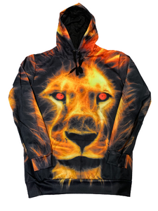 lion face hoodie