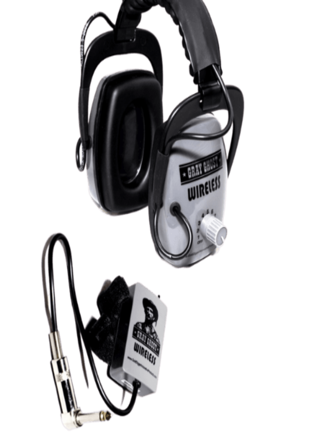 DetectorPro  Gray Ghost Wireless Headphones - Treasure Coast Metal Detectors