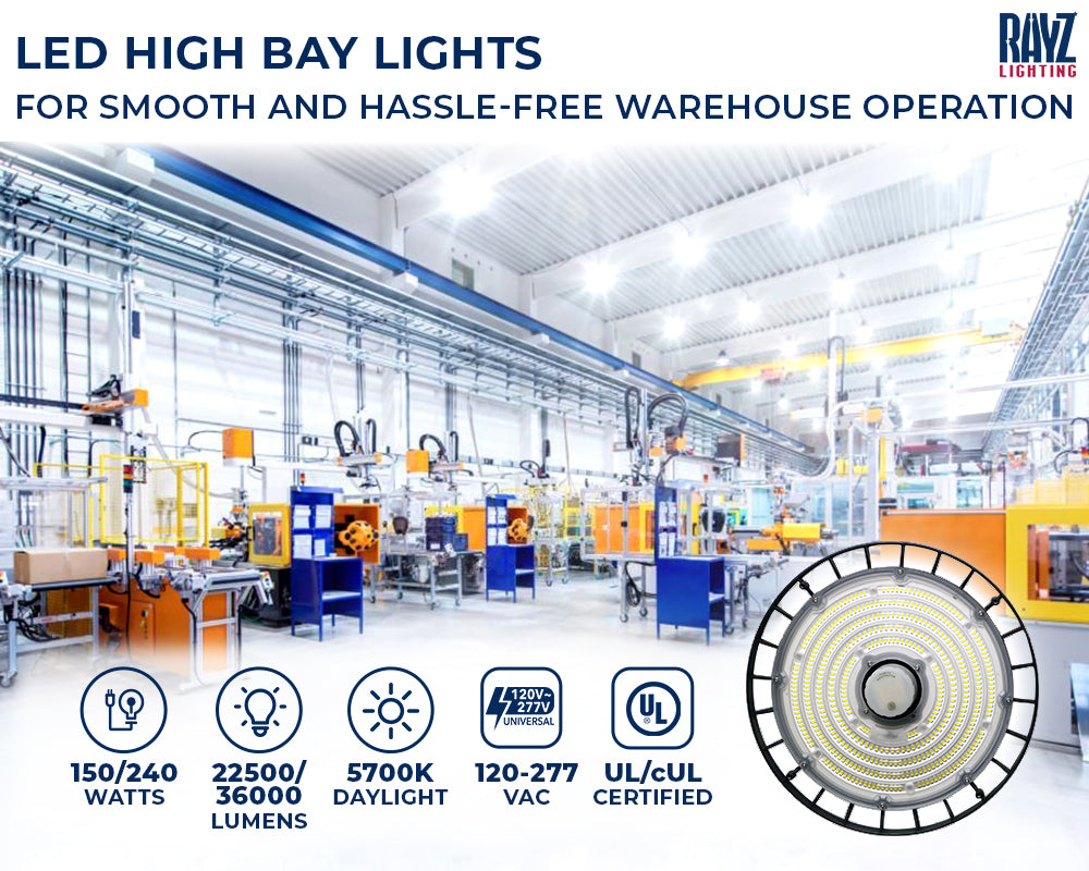 Install LED High Bay Lights For Smooth and Hassle-Free Warehouse Opera