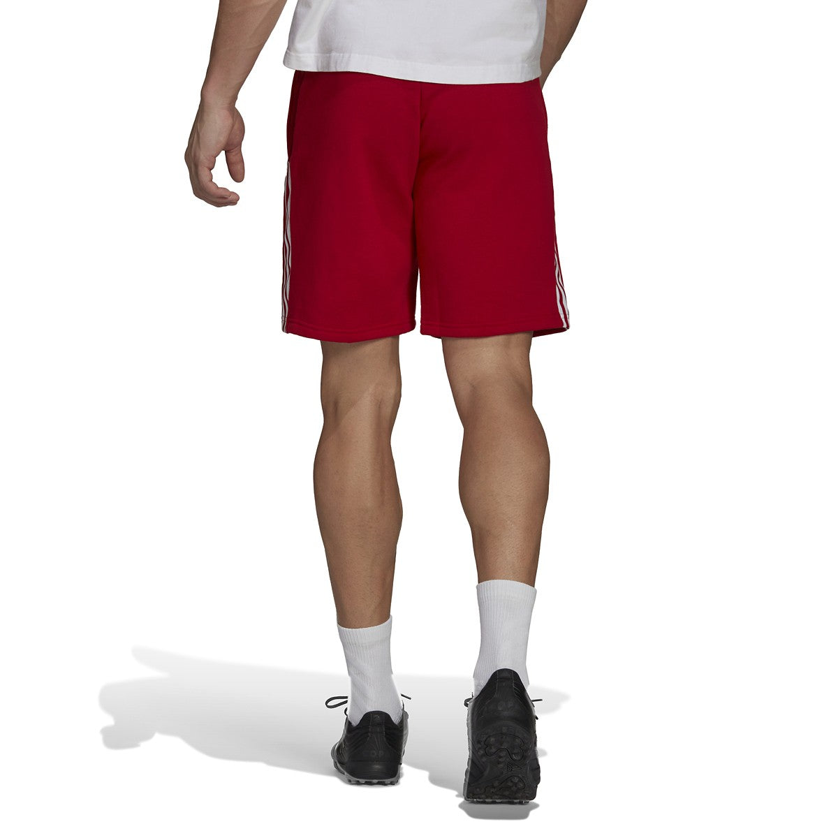 adidas Men's TIRO 21 SWEAT SHORTS Red/White