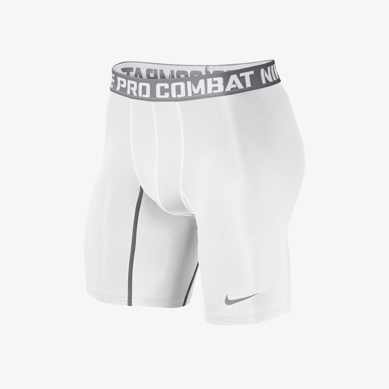 white nike compression shorts