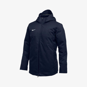 Men's Team Down Fill Parka Jacket-Navy 