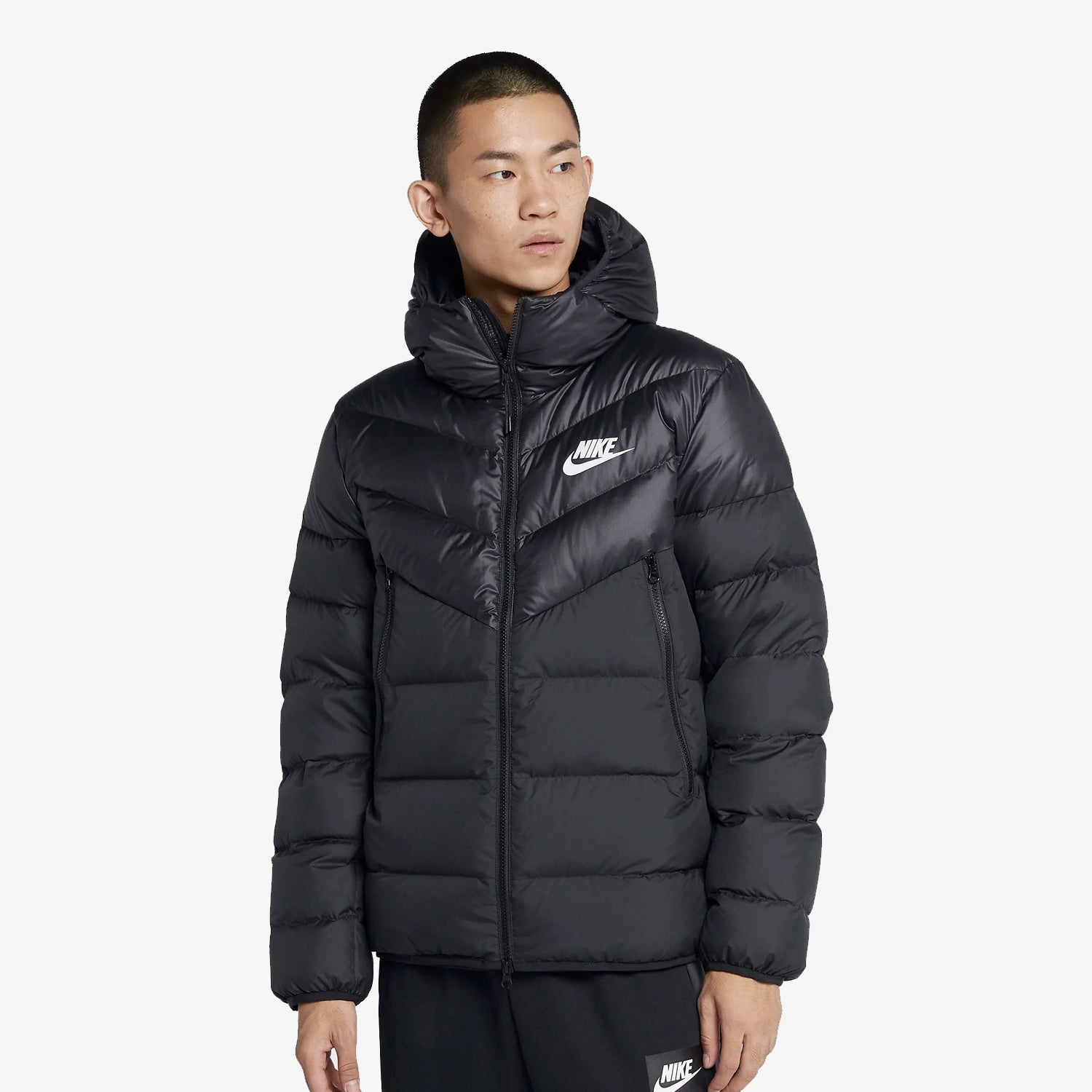 nike long down padded jacket