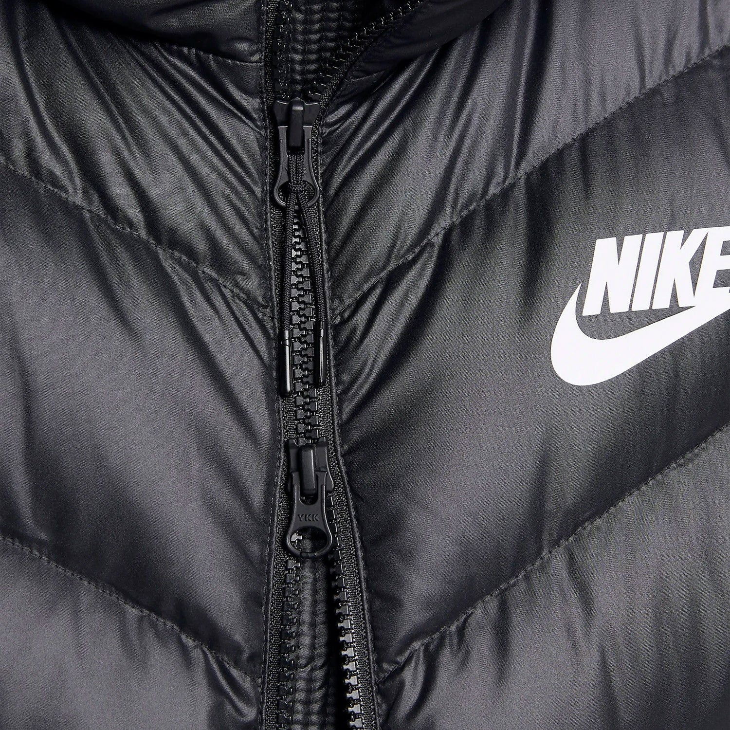 black nike down fill puffer jacket