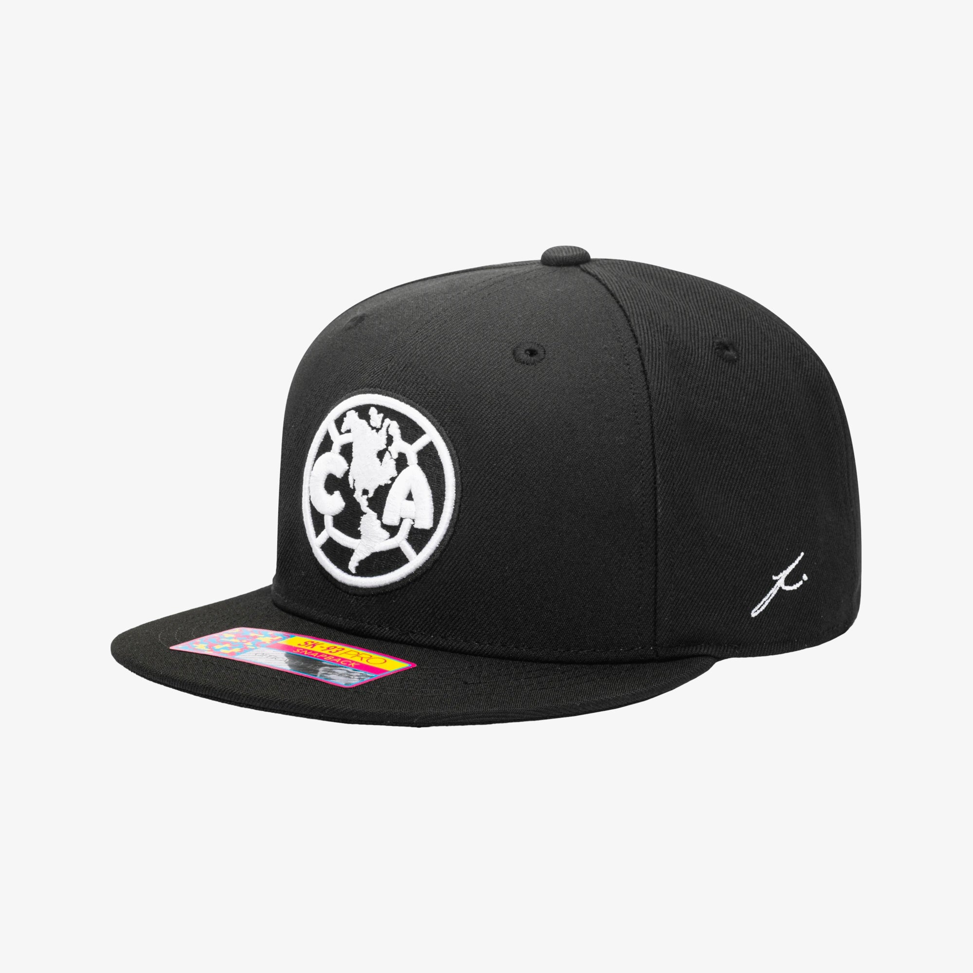 Fan Ink CLUB AMERICA HIT SNAPBACK HAT BLACK