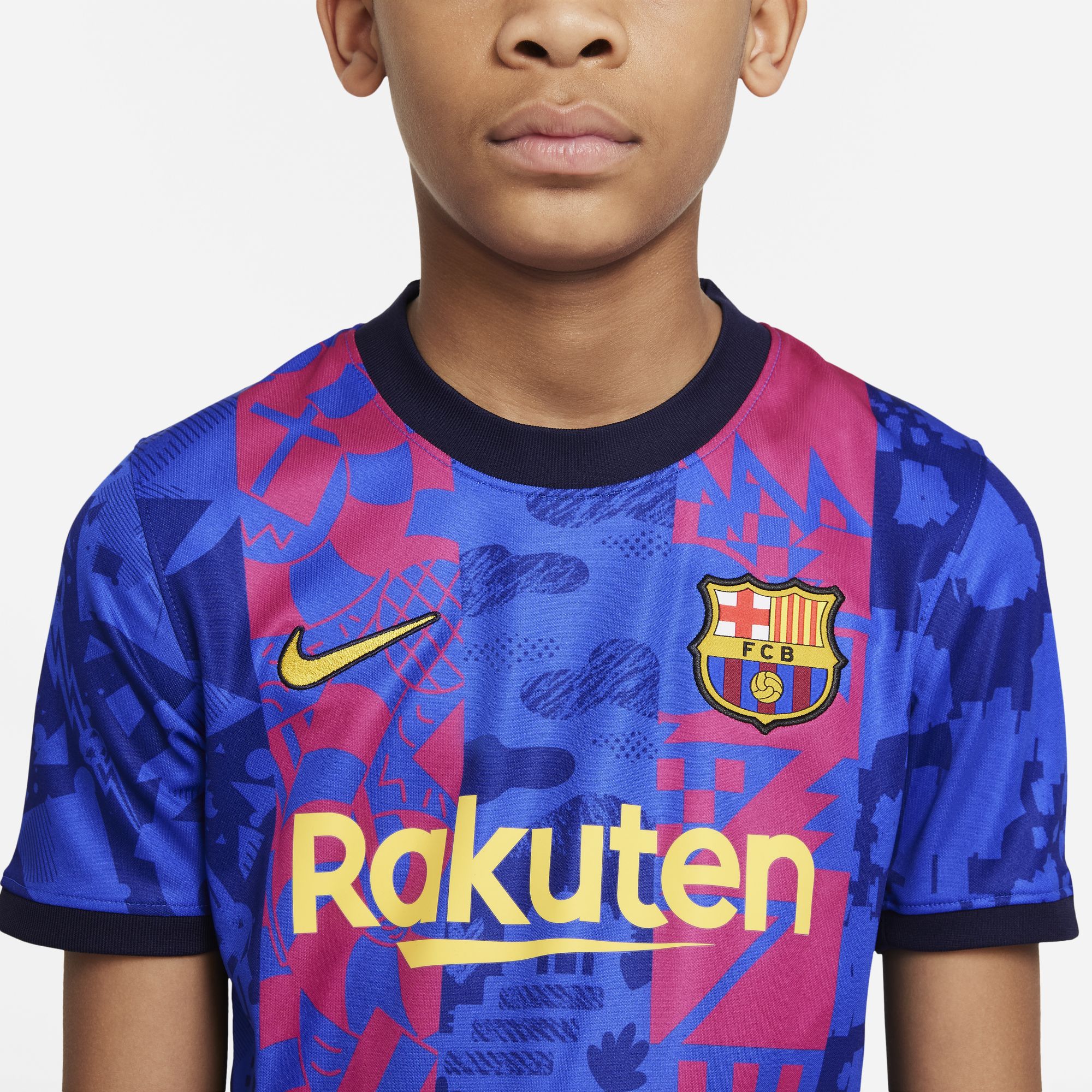 FC Barcelona 2021/22 Third Big Kids' Nike Dri-FIT Soccer Jerse