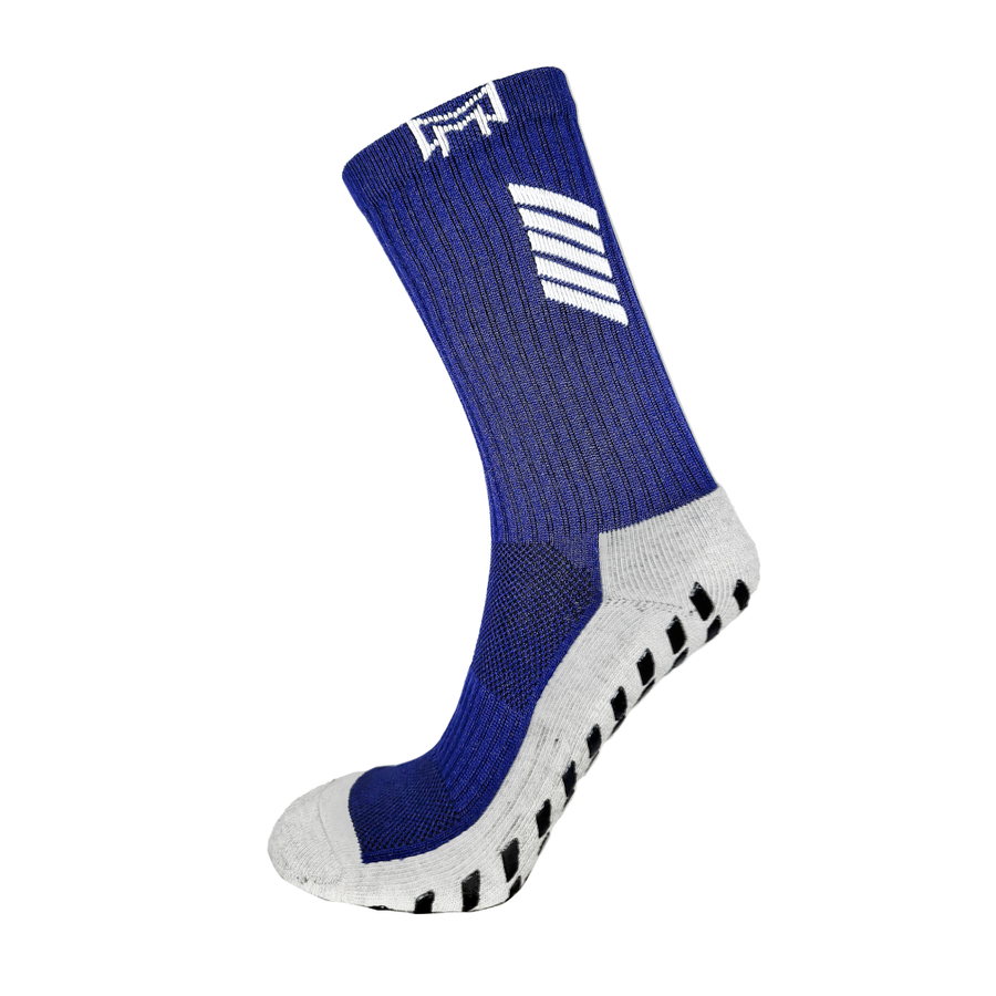 White Maestro Ankle Grip Socks