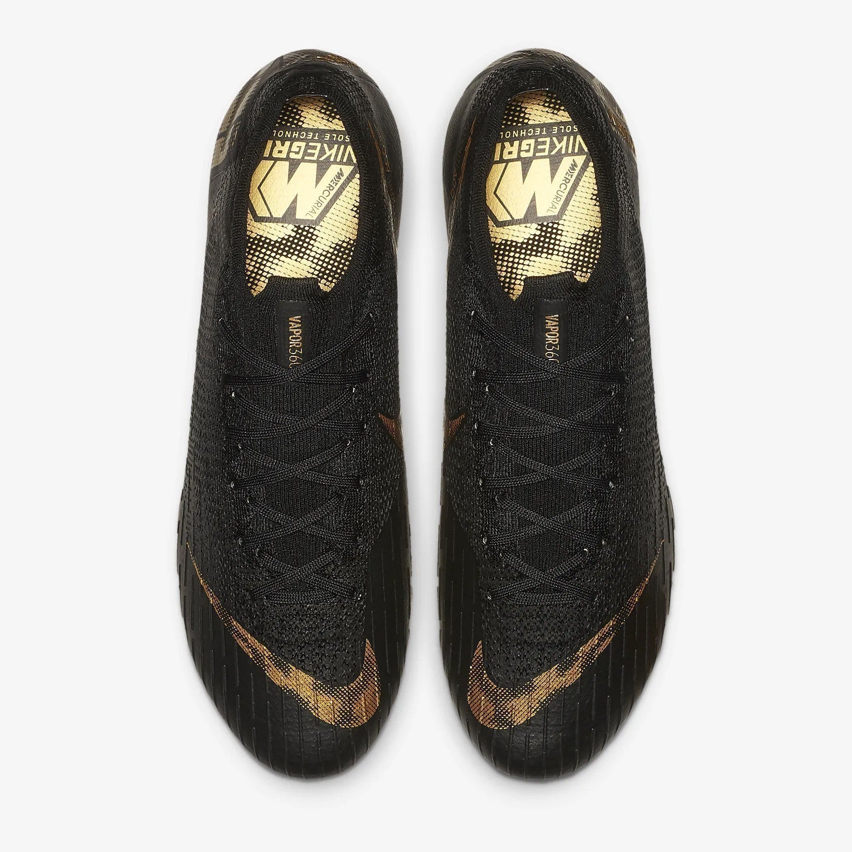 black and gold cleats soccer
