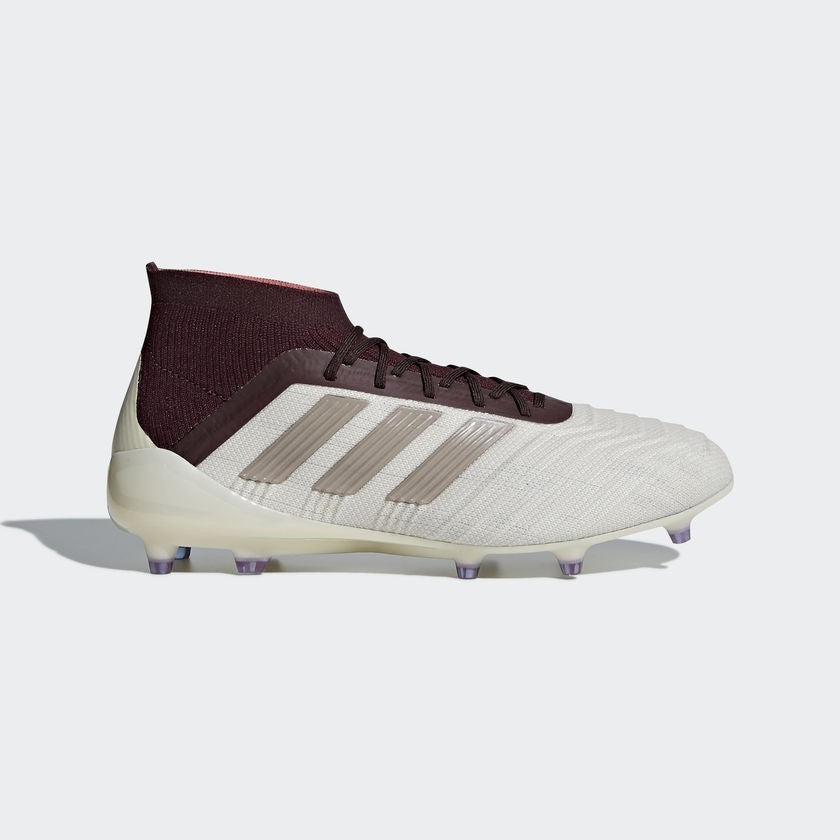 maroon and white soccer cleats