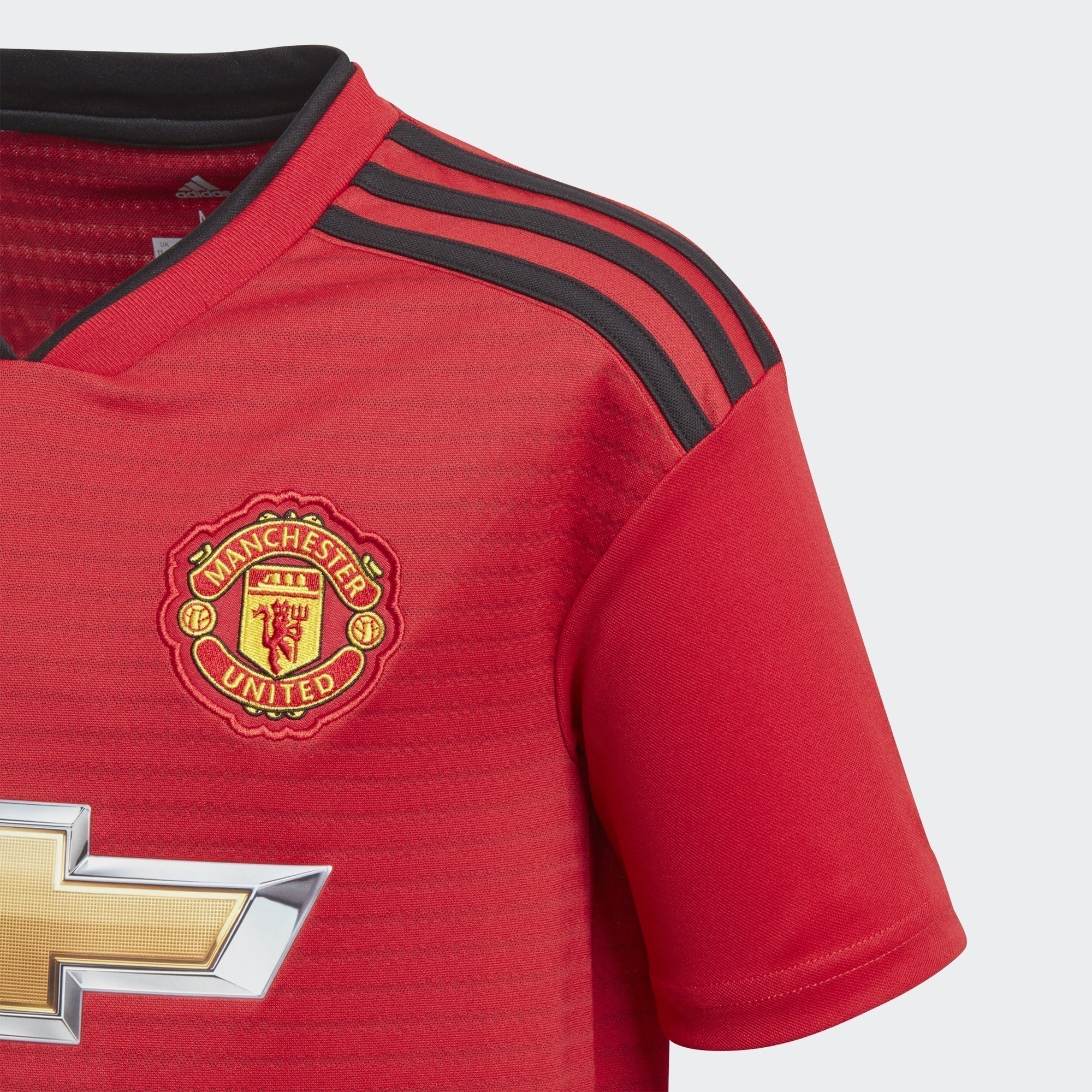 Kid's Manchester United 18/19 Home Jersey - Red/Black - Niky's Sports