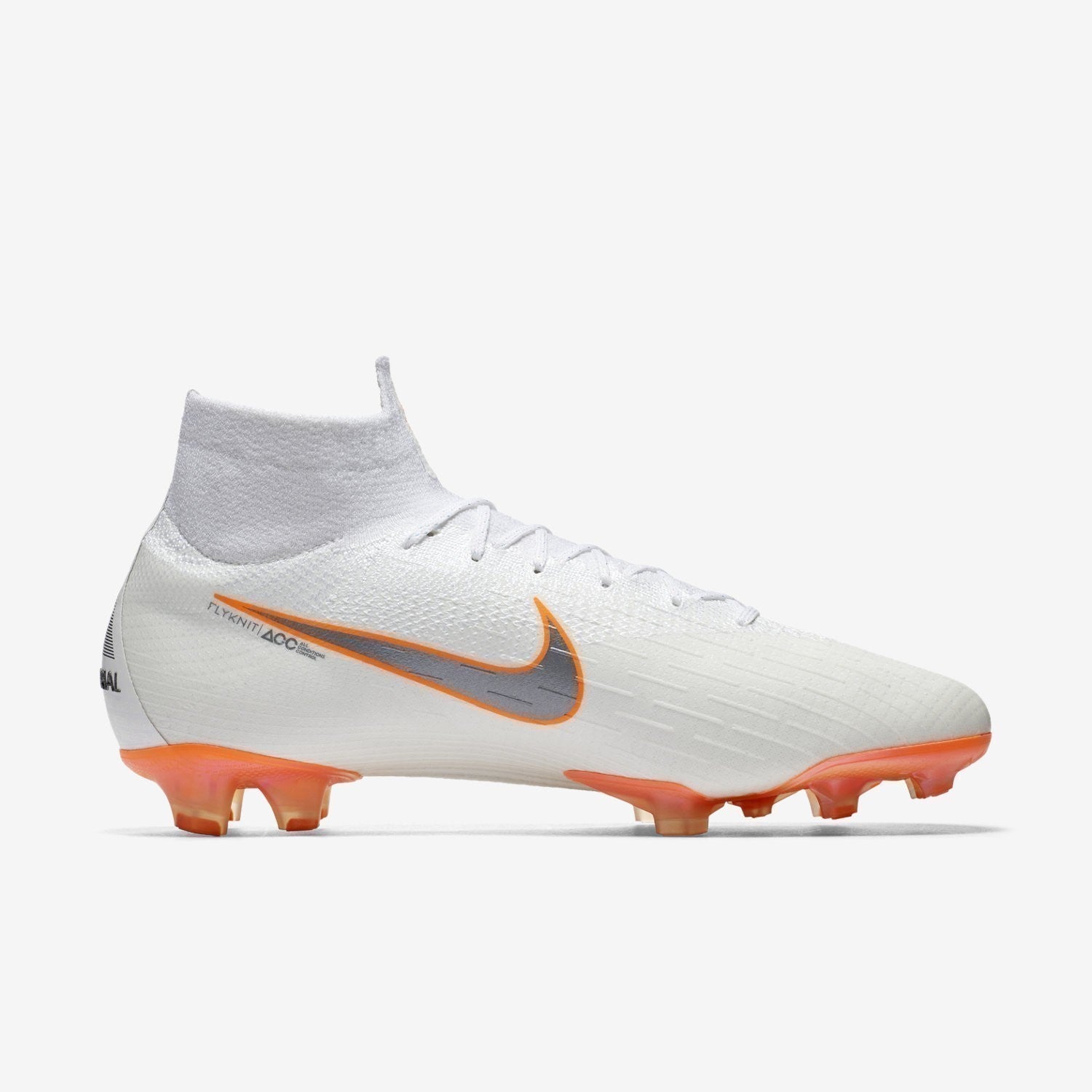 white and orange nike cleats