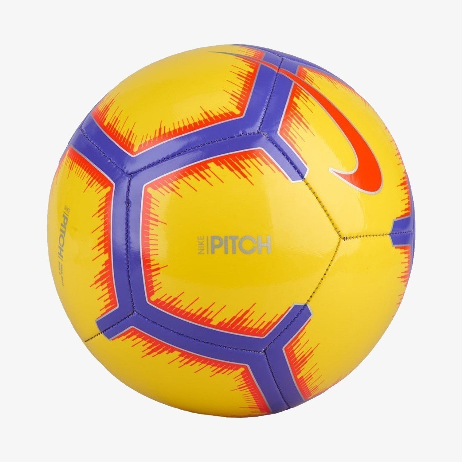 yellow and purple nike soccer ball