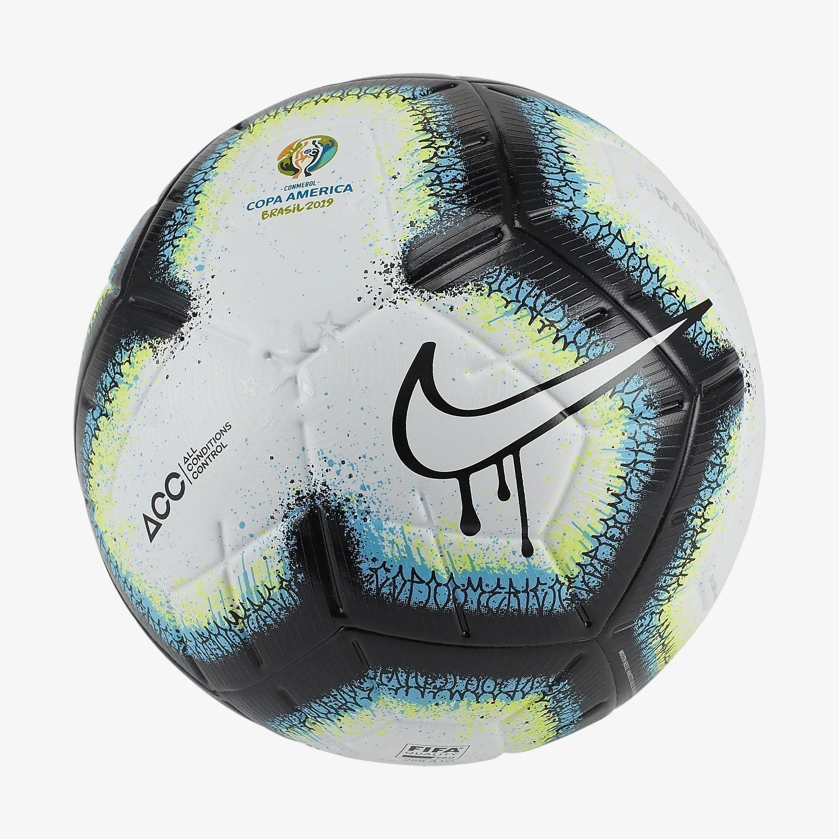 Merlin Rabisco Copa America 2019 Soccer Ball - White/Black/Blue/White -  Niky's Sports
