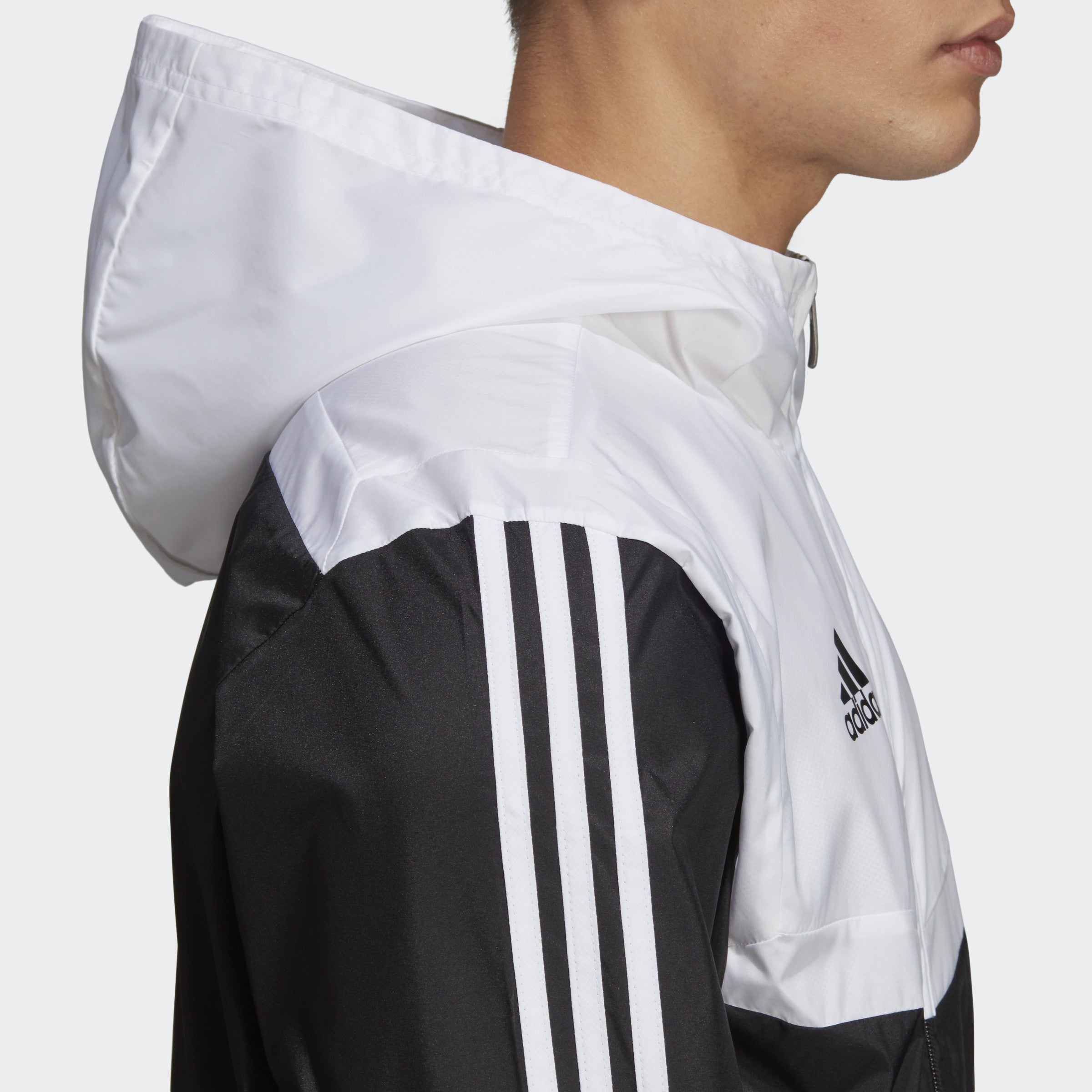 all white adidas windbreaker