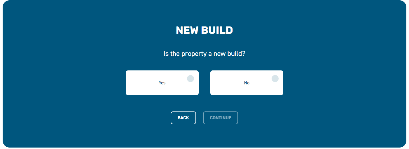 New Build. Is the property a new build? Yes or No?