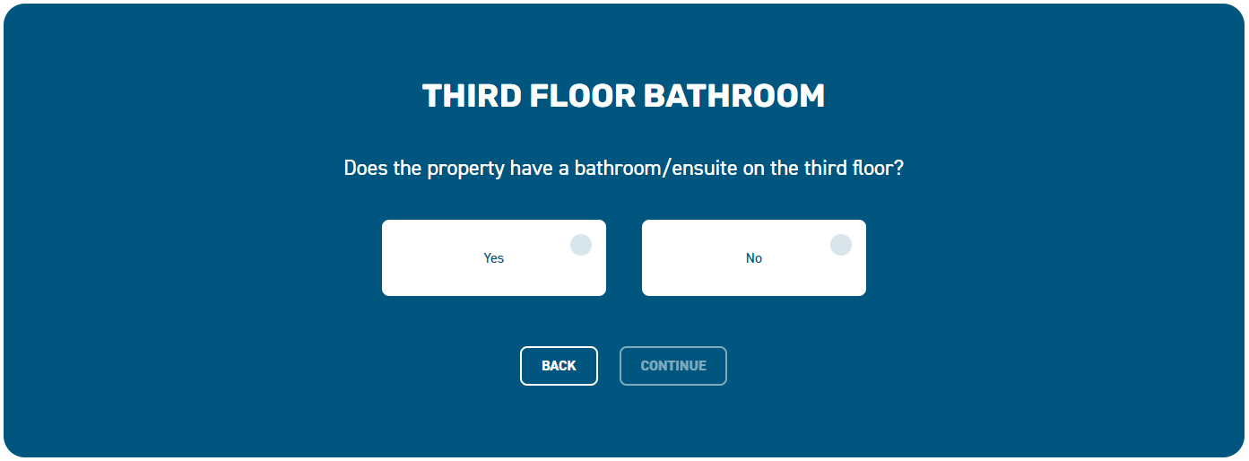 Third Floor Bathroom. Does the property have a bathroom / en-suite on the third floor? Yes or No?