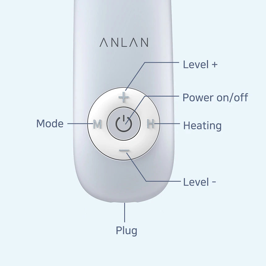 Easy and simple control of the neck massager with one button joystick.