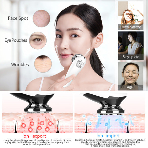 LED light therapy for daily facial skin care.