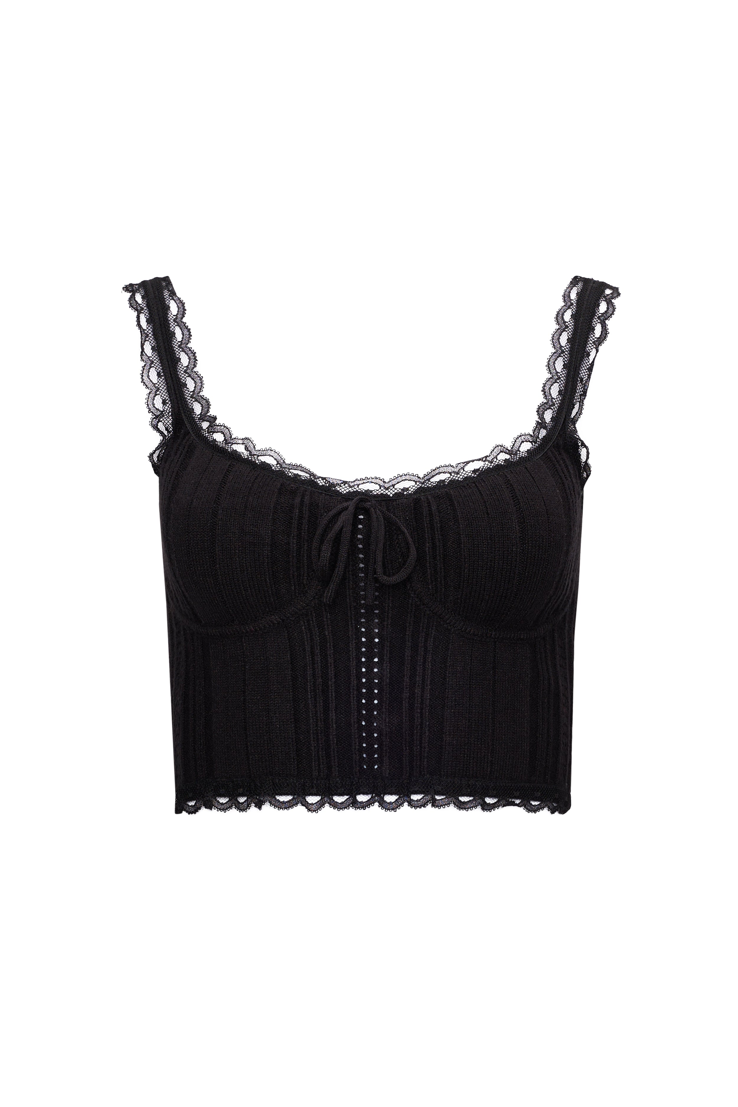 2023 03 03GUIZIO BLACK KNIT LACE TOP 004