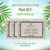Aloe Vera Neem Soap Set of 3