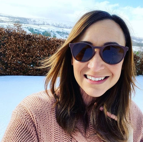 Jessica Ennis-Hill wearing Coral Eyewear Recycled Sunglasses