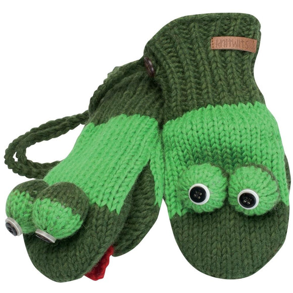 Fergie the Frog Kids Knit Mittens
