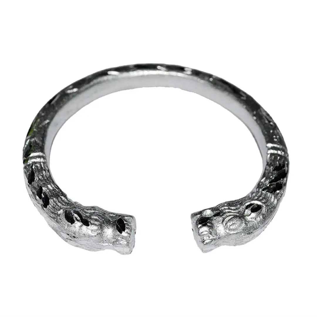 Buy M Men Style Saveg Two Sided Tiger Face Adjustable Cuff Silver Metal  Religious Cuff For Men And Women Online  Get 66 Off