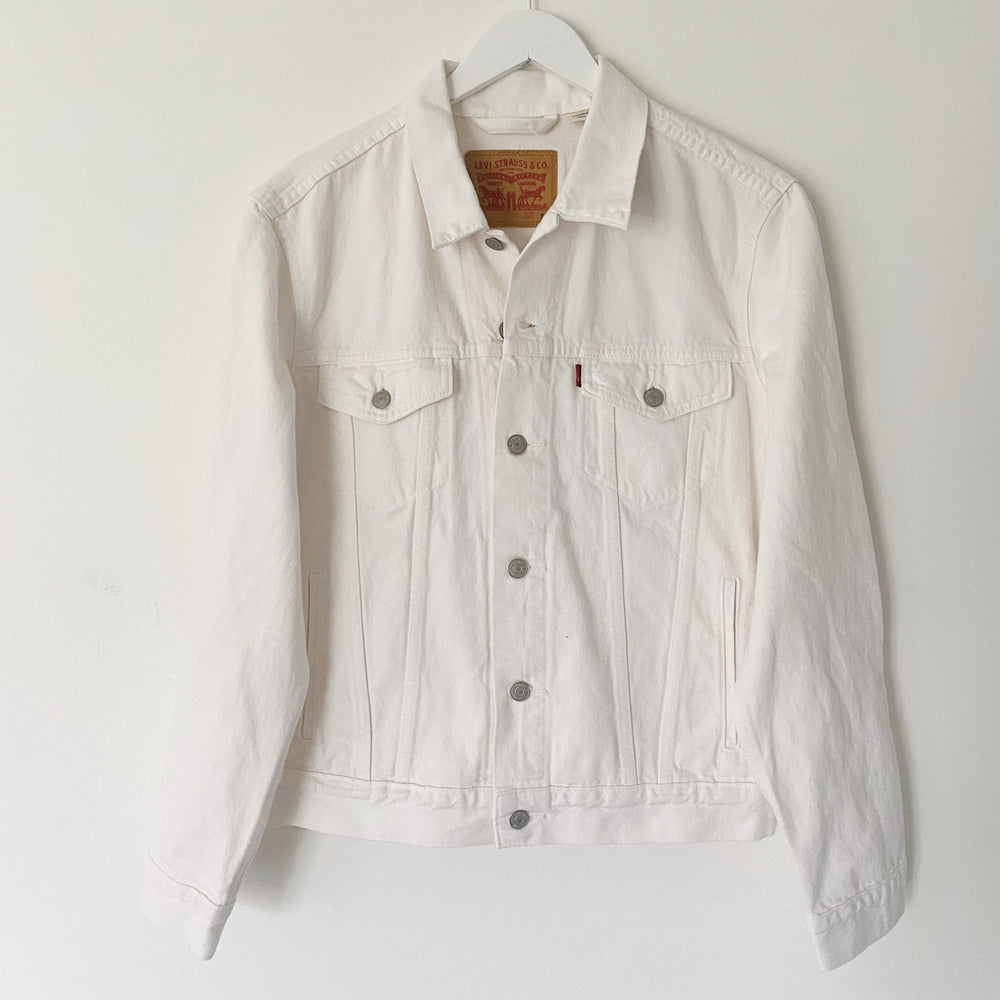 BRIDE STITCH JACKET ♡ white denim jacket with custom embroidery – BFFS &  BABES